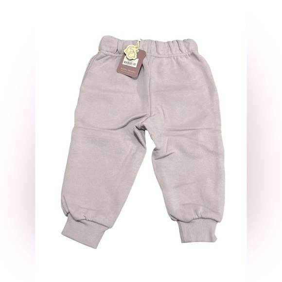 2 for $14 - Toddler organic cotton sweatpants colour Iris size 12-18M - Picture 2 of 2
